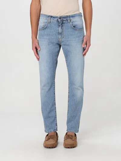 Fay Pants  Men Color Gnawed Blue