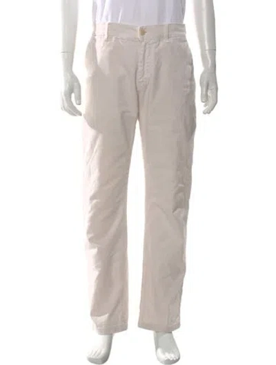 Pre-owned Fay Pants In Neutral