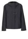 Fay Stretch Gabardine Caban In Blue