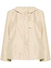 Fay Hooded Technical-poplin Parka In Nude & Neutrals