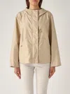 Fay Parka Corto Con Cappuccio Sfoderato Jacket In Beige Chiaro
