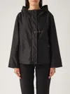 Fay Stretch Gabardine Caban In Nero