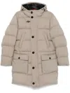 Fay Quilted Parka In Beige