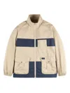 Fay Patch-pocket Panelled Windbreaker In Blue