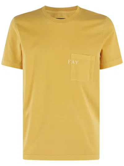 FAY PATCH POCKET T-SHIRT
