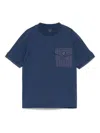Fay Patch-pocket T-shirt In Blue