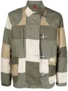 Fay Multiple Colors Cotton Jacket In Green