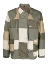 Fay Multiple Colors Cotton Jacket In Green