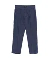 Fay Pinstriped Trousers In Blue