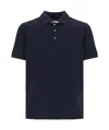 Fay Men Short-sleeved Cotton Polo Shirt In Black