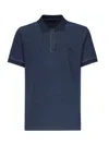 Fay Logo Embroidered Polo Shirt In Blue