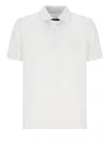 Fay Bicolor Db Collar Polo In White