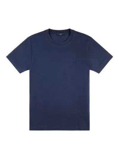 Fay Piqué T-shirt In Blau