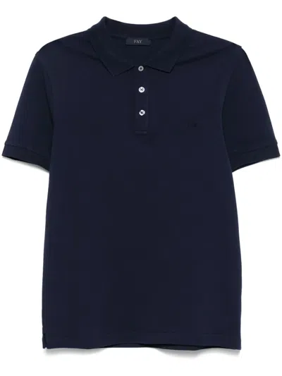 FAY PIQUÉ-WEAVE POLO SHIRT