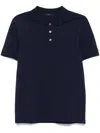 Fay Men Short-sleeved Cotton Polo Shirt In Blue