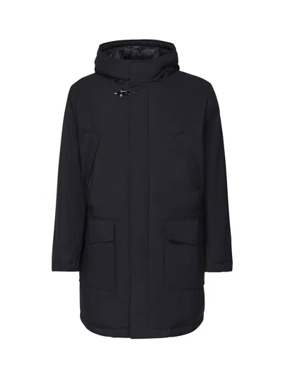 Fay Piuma Parka In Nylon In Blue