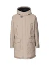 Fay Hooded Padded Coat In Rope