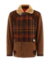 Fay Archive Caban Jacket In Brown