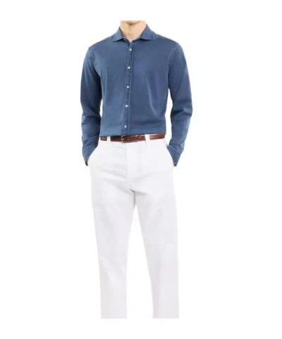Fay Plain Jersey Regular Shirt In White