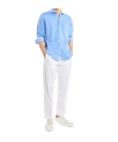 Fay Plain Jersey Regular Shirt In White