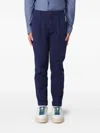 Fay Pleated Trousers In Blue