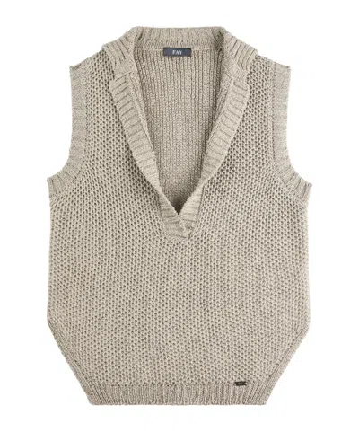 FAY PLUNGING-NECK GILET