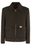 Fay Plush Truck Jacket Archive In Brown