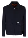 Fay Plush Truck Jacket Archive In Blue
