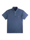 Fay Polo Shirt Collar Short Sleeves In Blue