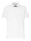 Fay Bicolor Db Collar Polo In White