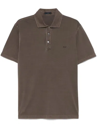 Fay Polo In Burgundy