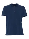 Fay Logo Embroidered Polo Shirt In Blue