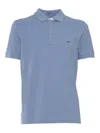 Fay Polo Db Collar Piquet In Blue