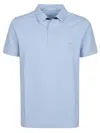 Fay Polo Db Collar Piquet In Blue