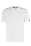 Fay Collared Polo Shirt In Crisp Cotton In Bianco