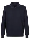 Fay Polo Neck Sweater In Blue