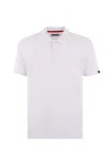 Fay Short-sleeved Polo Shirt In Cotton Jersey In Bianco