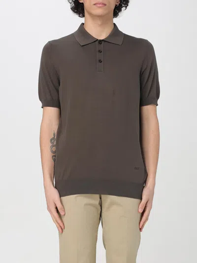 FAY POLO SHIRT FAY MEN COLOR BROWN,G62461032