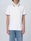 Fay White Polo Shirt With Logo In White