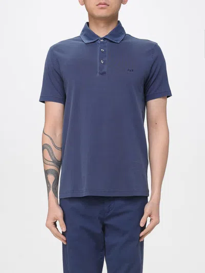 Fay Polo Shirt Men  In Blue
