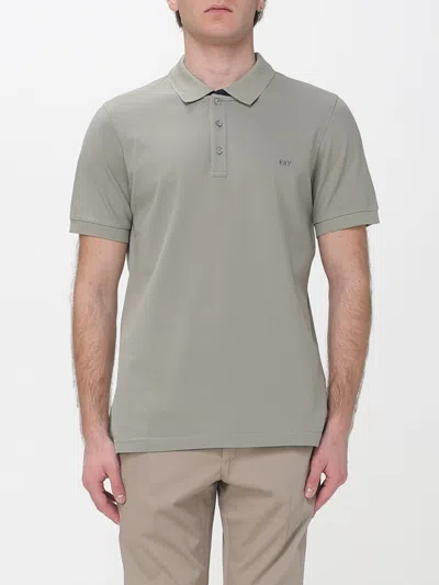 Fay Polo Shirt Men  In Gray