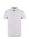 Fay Bicolor Db Collar Polo In White