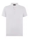 Fay Bicolor Db Collar Polo In White