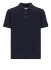 Fay Men Short-sleeved Cotton Polo Shirt In Blue