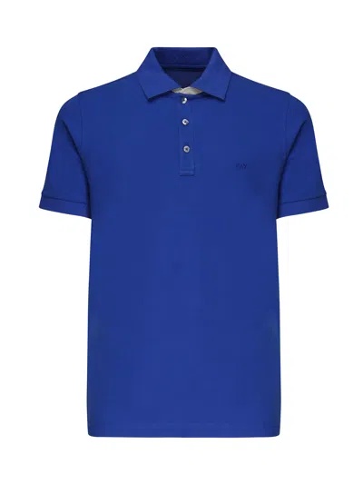 Fay Polo Shirt With Logo In Blue
