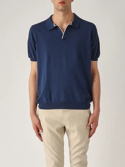 Fay Polo Skipper Tricot Finezza 14 Polo In Blue