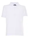 Fay Short Sleeve Polo Shirt In White