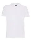 Fay Short Sleeve Polo Shirt In White