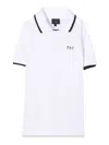 Fay Embroidered-logo Short-sleeves Polo Shirt In White