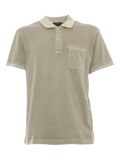 Fay Polo With Pocket In Green